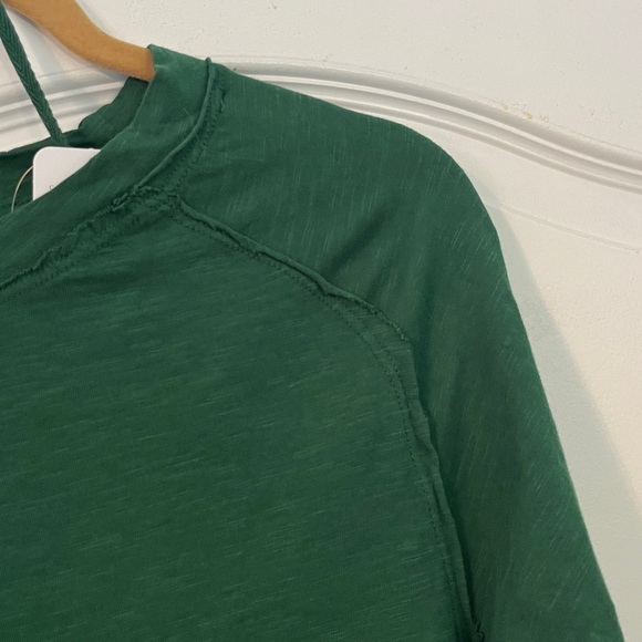 We The Free Arden Long Sleeve T-Shirt Sz Small Oversized Uncut Emerald NWT - Picture 6 of 11